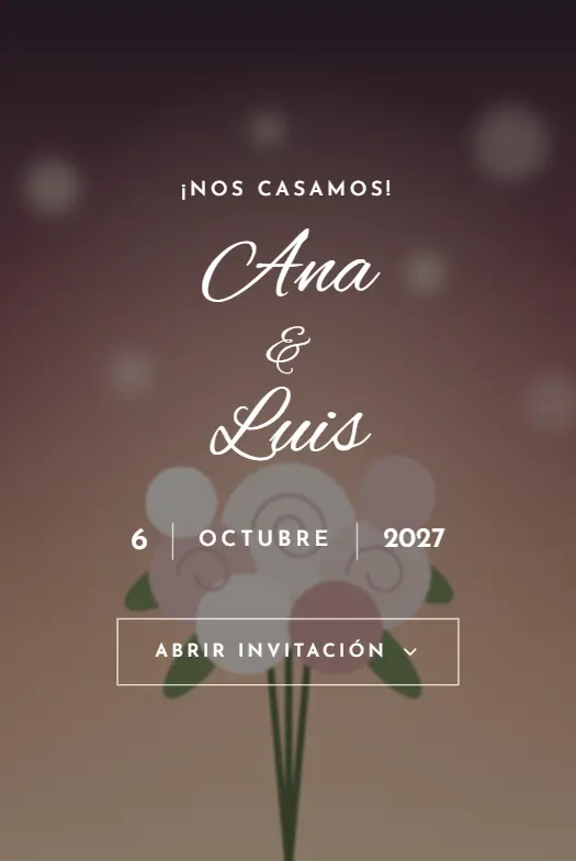 Invitación digital Acuarela para boda