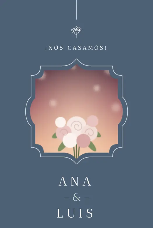 Invitación digital Bahía para boda