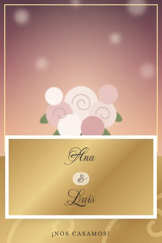 Invitación digital Barroco para boda