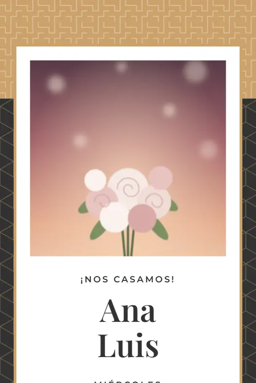 Invitación digital Gala para boda