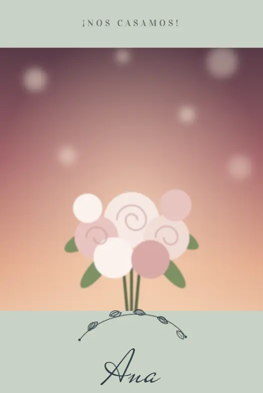 Invitación digital Jardín para boda