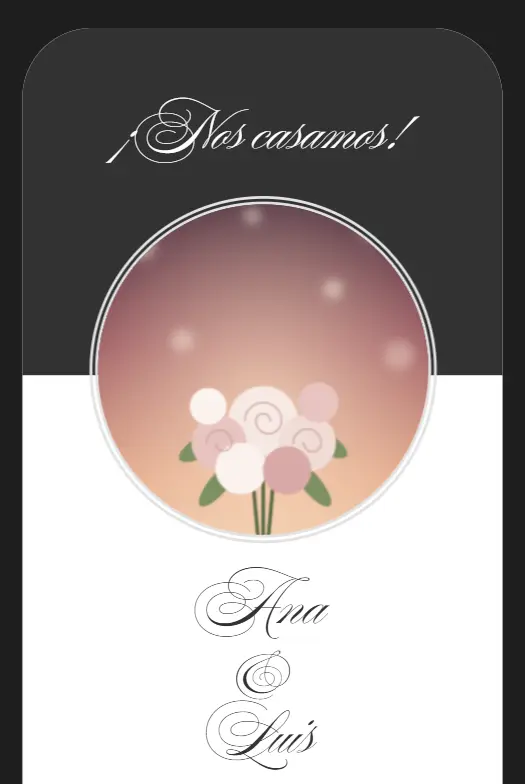 Invitación digital Pluma para boda